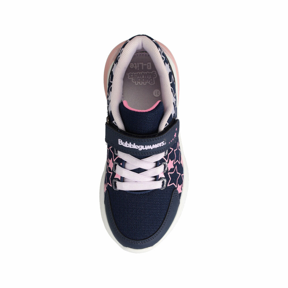 Zapatilla Ni&ntilde;a Bubblegummers Flyn Azul Marino - Fucsia image number 3.0